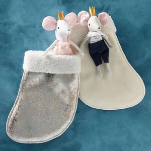 Anthropologie 10x2 Studio Miniature  Boy Mouse Stocking